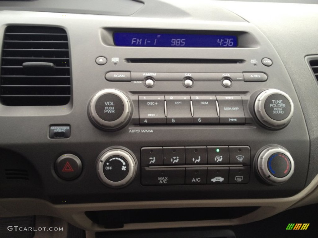 2011 Civic LX Sedan - Urban Titanium Metallic / Gray photo #13