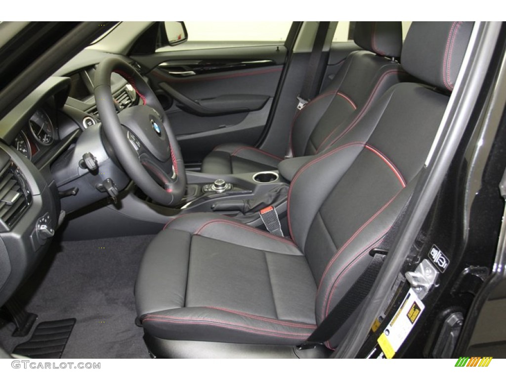Black Interior 2013 BMW X1 xDrive 35i Photo #79099479