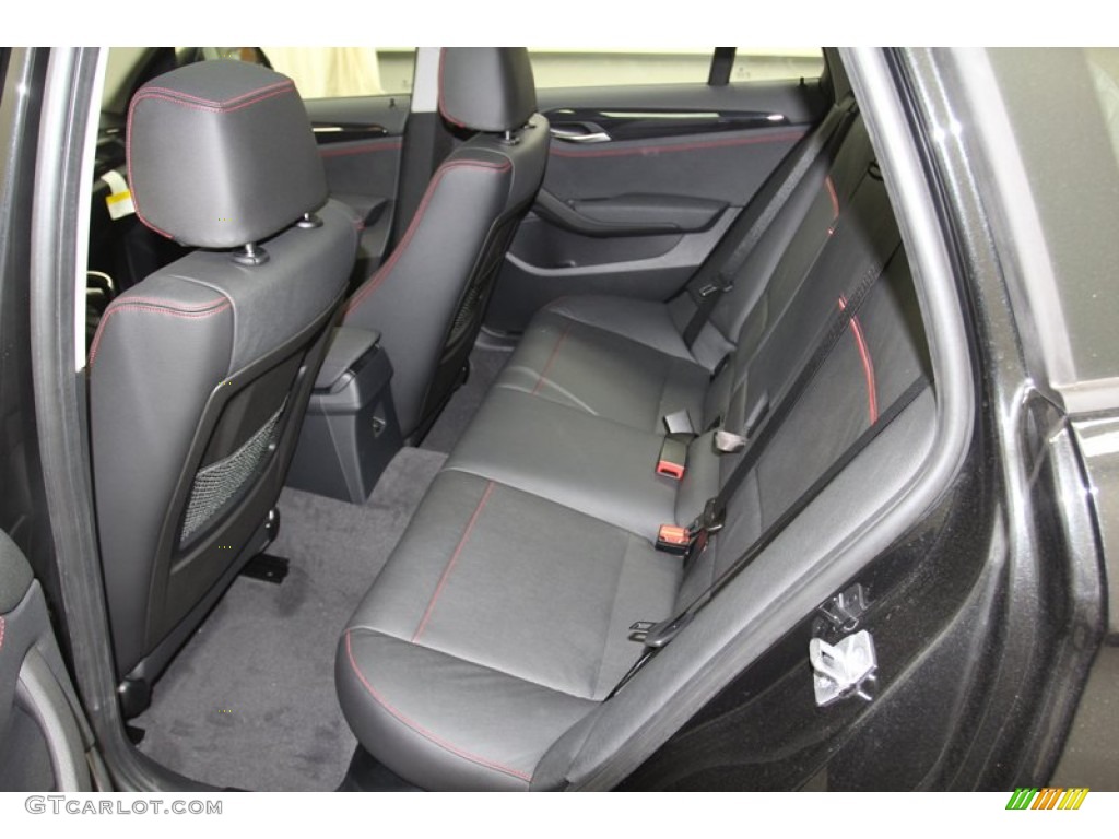 Black Interior 2013 BMW X1 xDrive 35i Photo #79099609