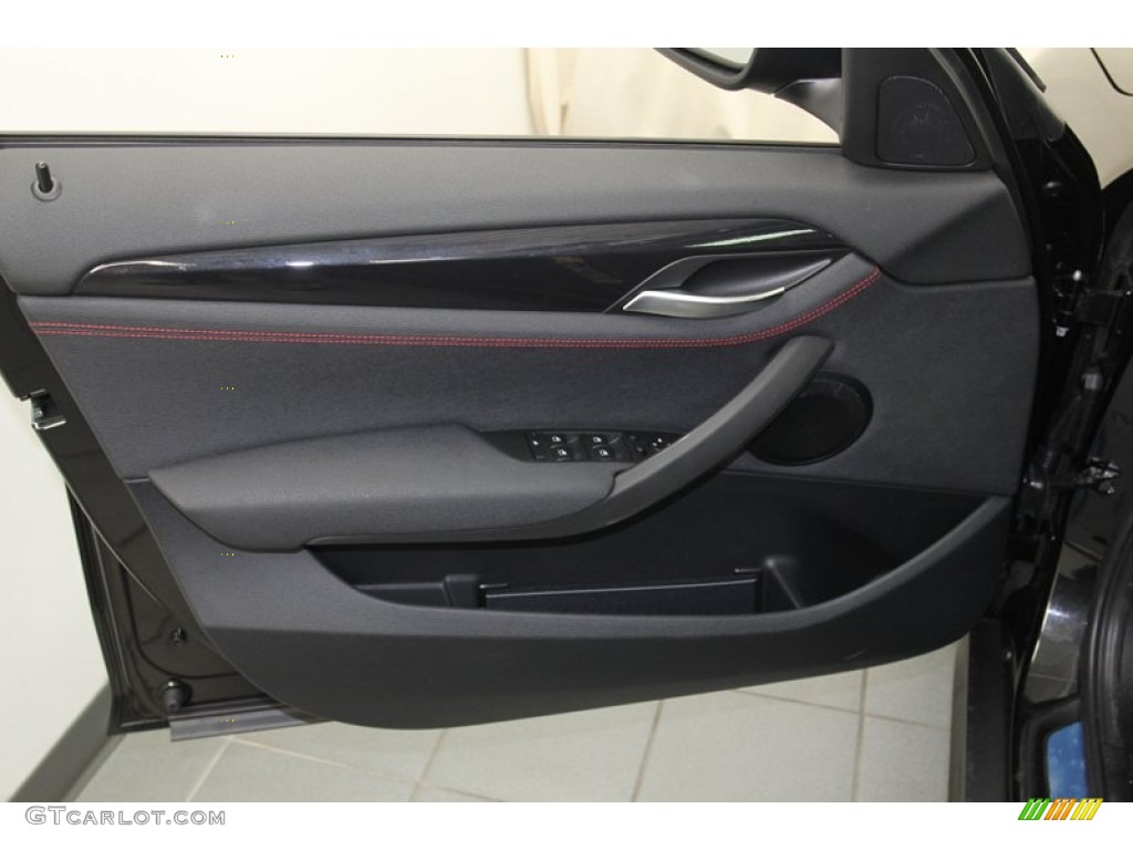2013 BMW X1 xDrive 35i Black Door Panel Photo #79099620