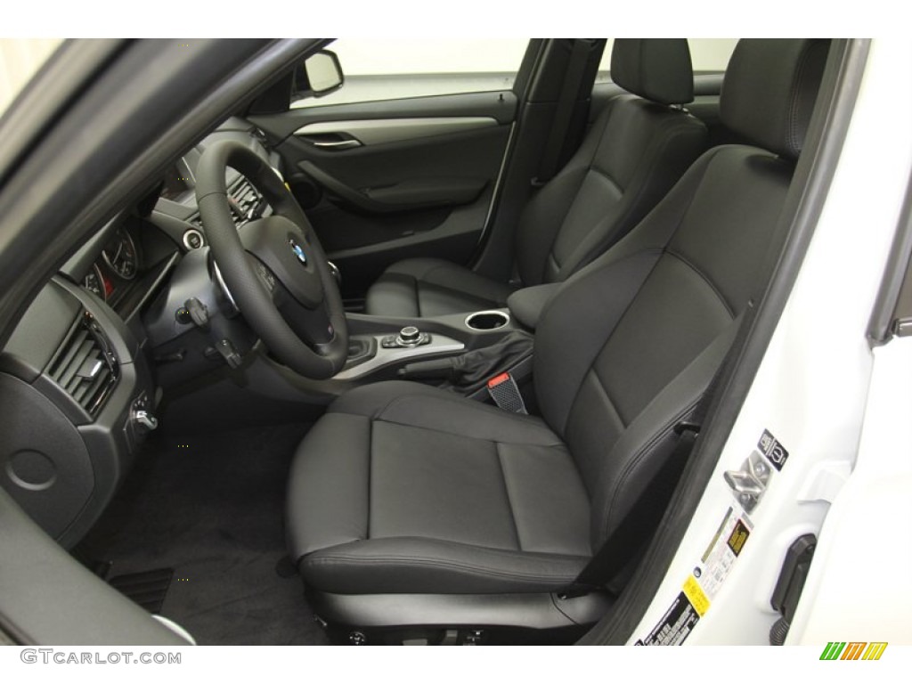 Black Interior 2013 BMW X1 xDrive 35i Photo #79099999