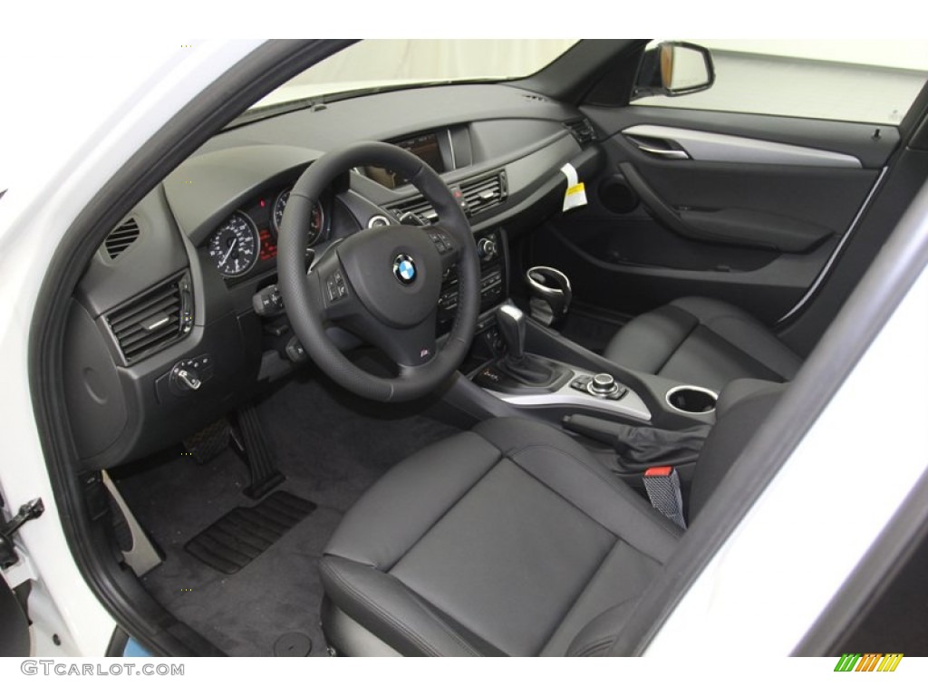 Black Interior 2013 BMW X1 xDrive 35i Photo #79100137