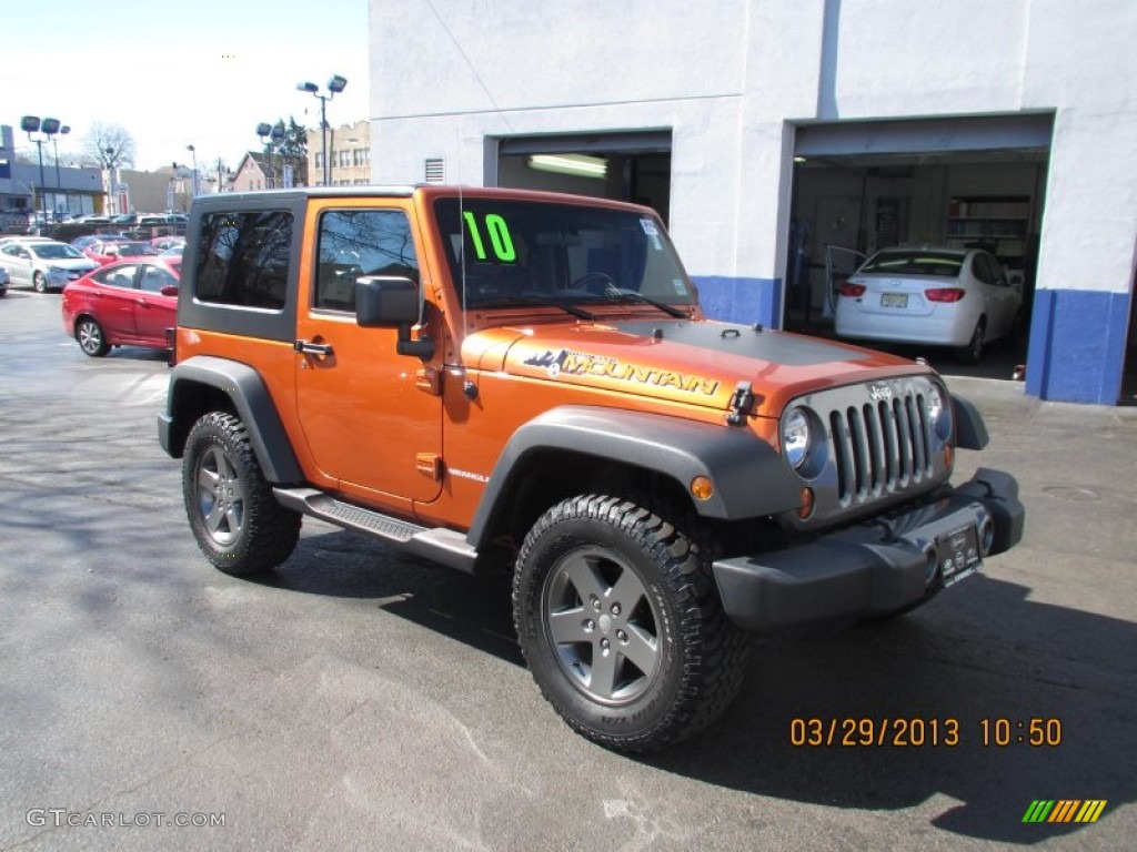 2010 Wrangler Sport Mountain Edition 4x4 - Mango Tango Pearl / Dark Slate Gray/Medium Slate Gray photo #1