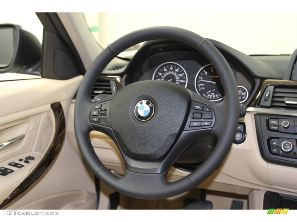 2013 3 Series 328i Sedan - Alpine White / Venetian Beige photo #28