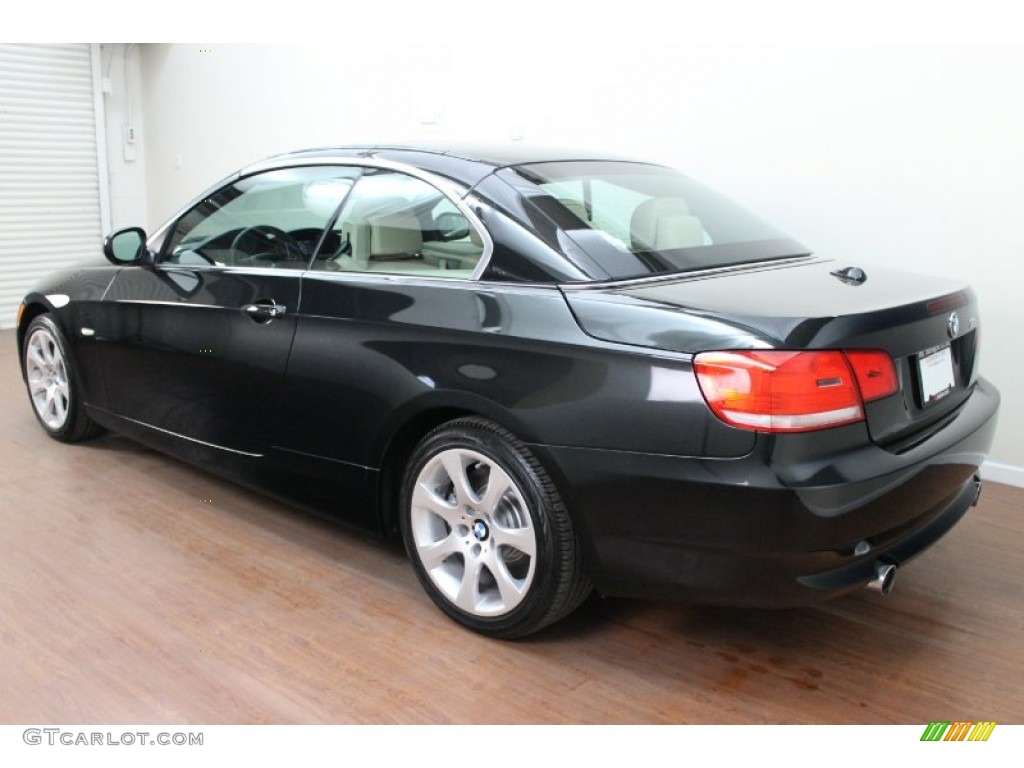 2010 3 Series 335i Convertible - Black Sapphire Metallic / Cream Beige photo #8