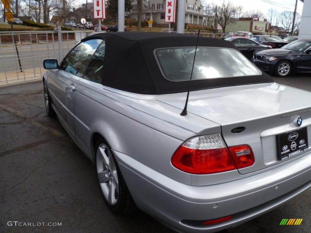 2006 3 Series 325i Convertible - Titanium Silver Metallic / Black photo #4