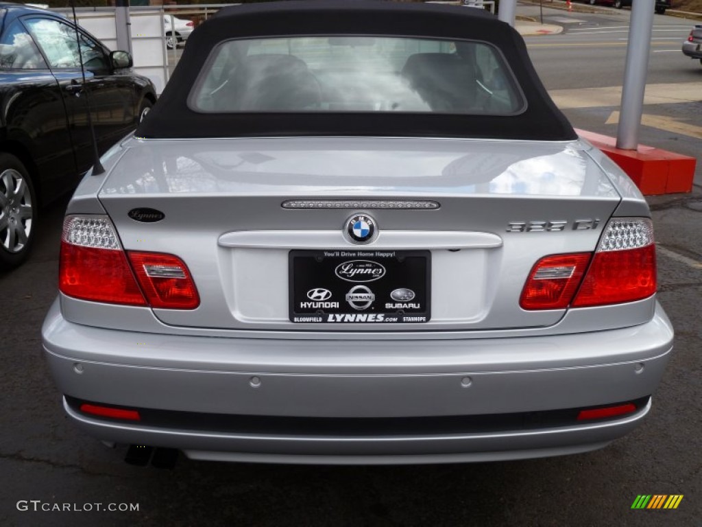 2006 3 Series 325i Convertible - Titanium Silver Metallic / Black photo #6