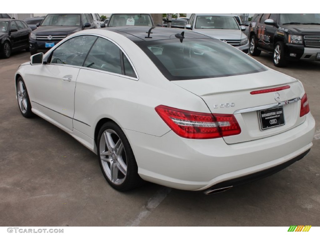 2011 E 550 Coupe - Arctic White / Black photo #7