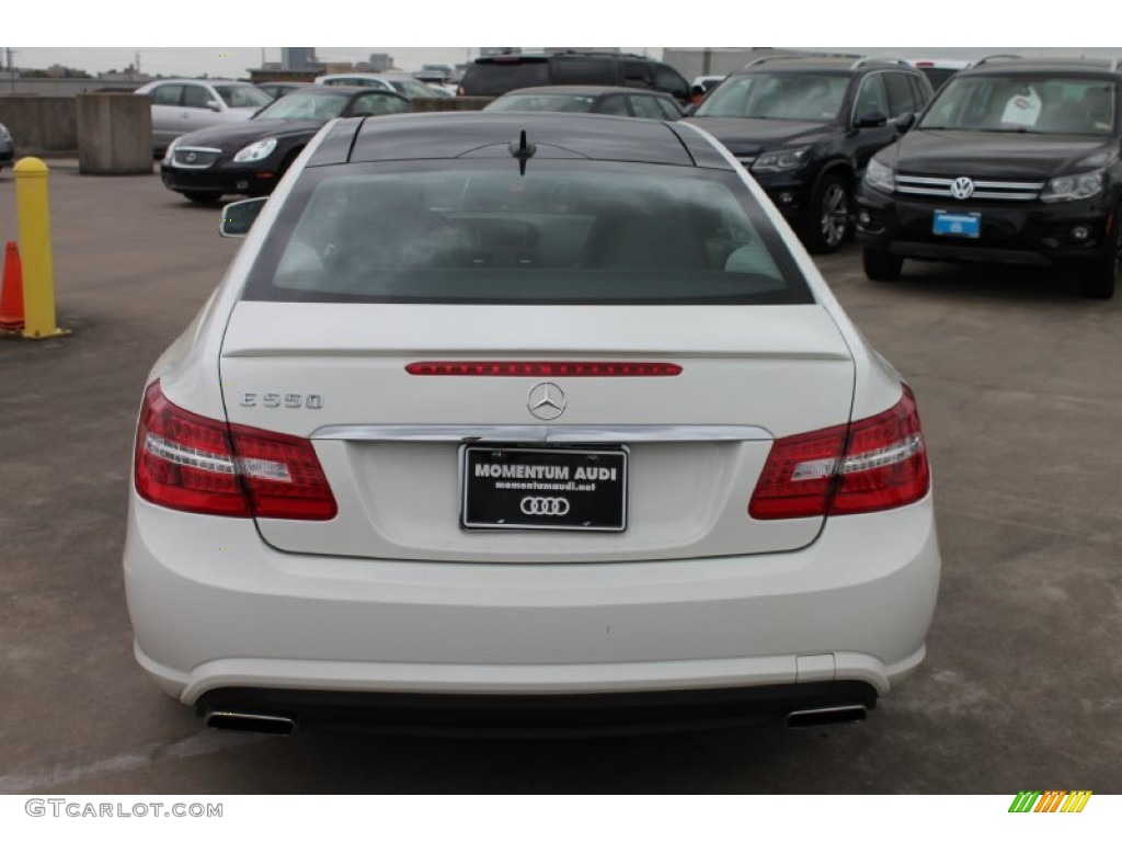 2011 E 550 Coupe - Arctic White / Black photo #8