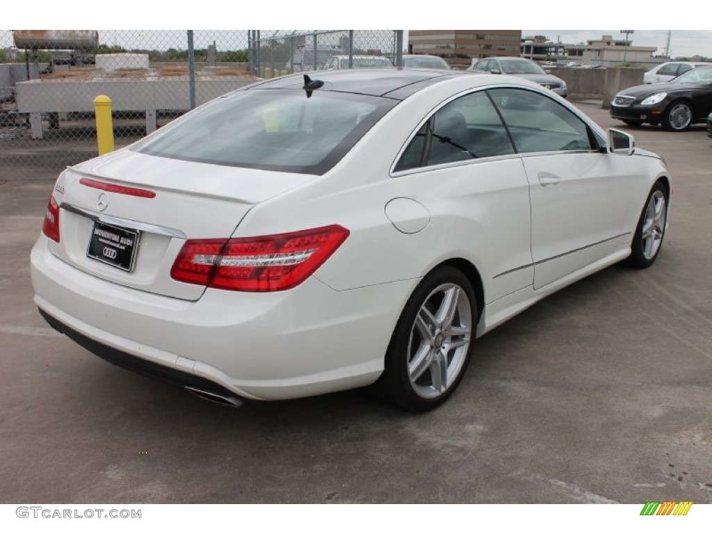 2011 E 550 Coupe - Arctic White / Black photo #9