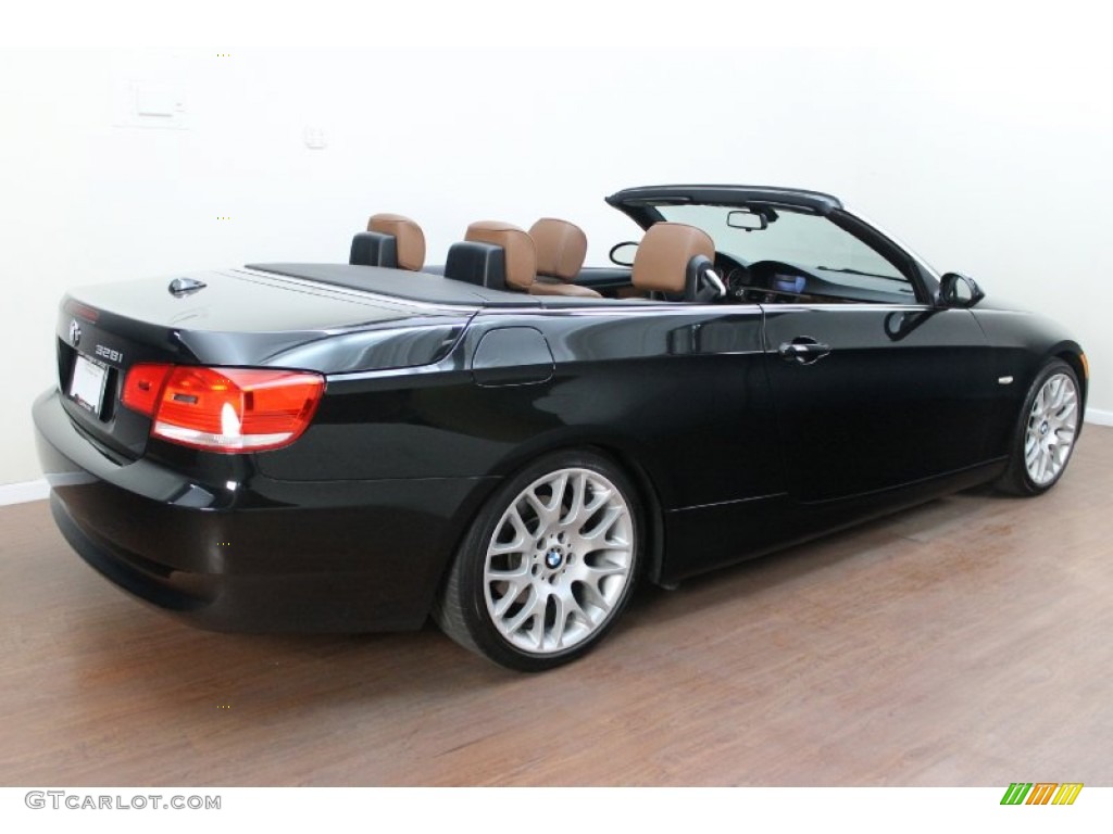 2007 3 Series 328i Convertible - Black Sapphire Metallic / Saddle Brown/Black photo #5