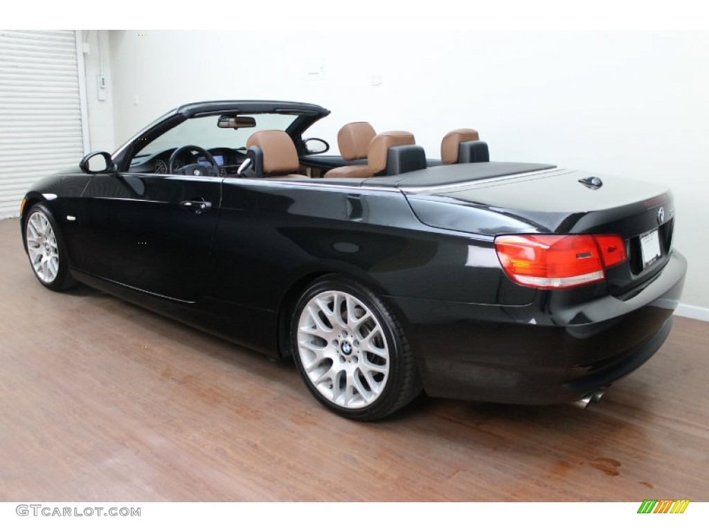 2007 3 Series 328i Convertible - Black Sapphire Metallic / Saddle Brown/Black photo #7