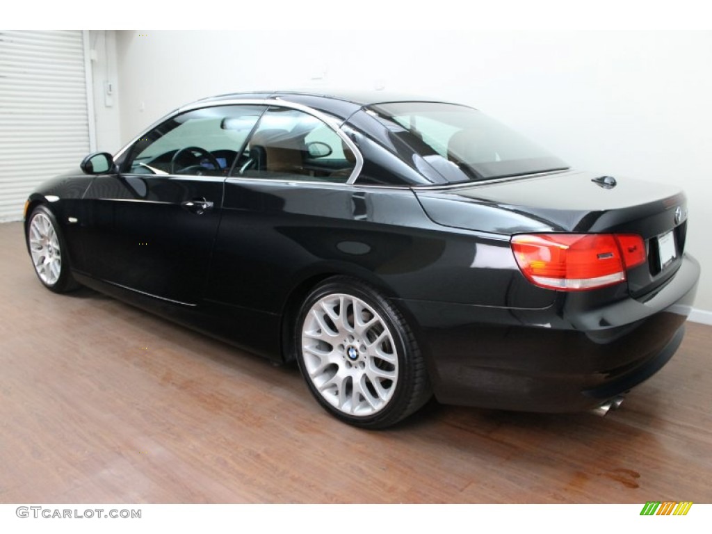 2007 3 Series 328i Convertible - Black Sapphire Metallic / Saddle Brown/Black photo #8