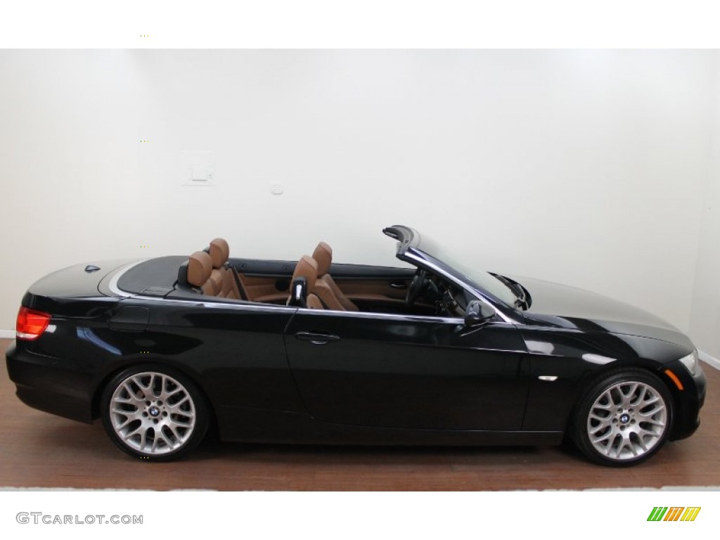 2007 3 Series 328i Convertible - Black Sapphire Metallic / Saddle Brown/Black photo #9
