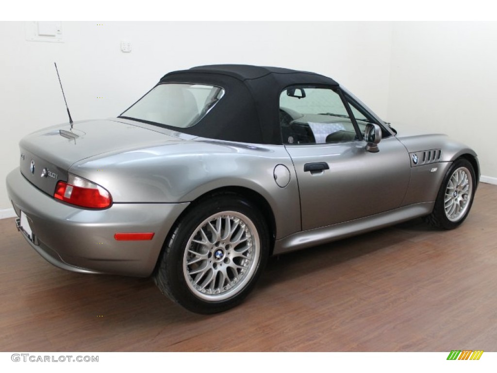 2001 Z3 3.0i Roadster - Steel Grey Metallic / Beige photo #6