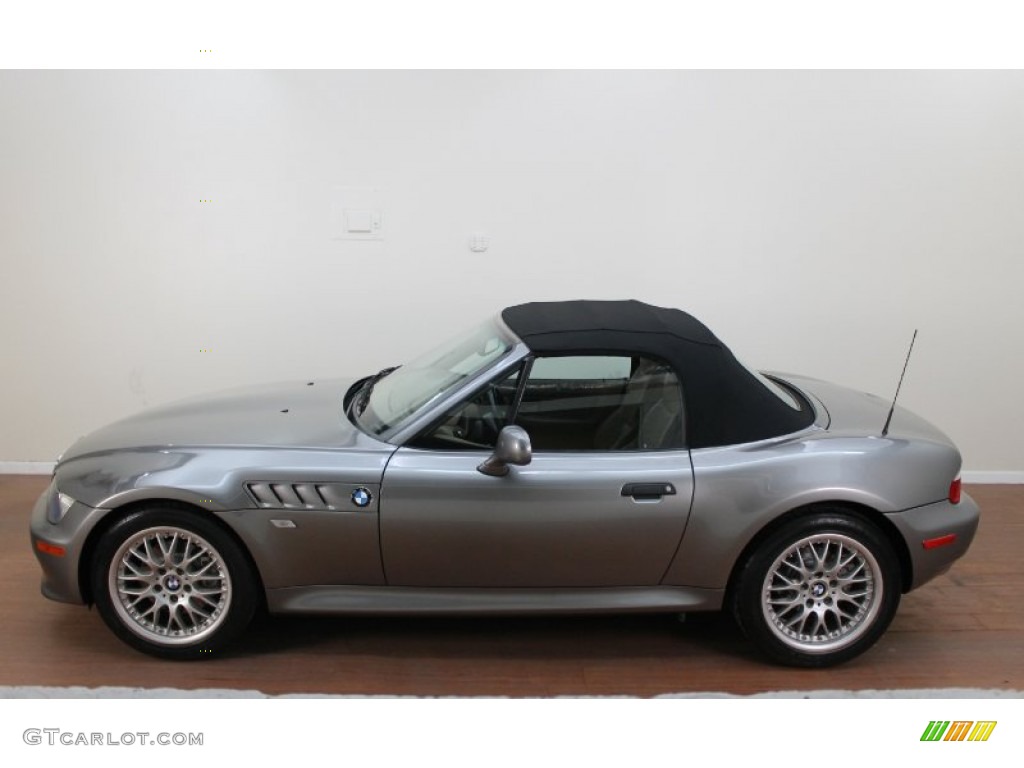 2001 Z3 3.0i Roadster - Steel Grey Metallic / Beige photo #12