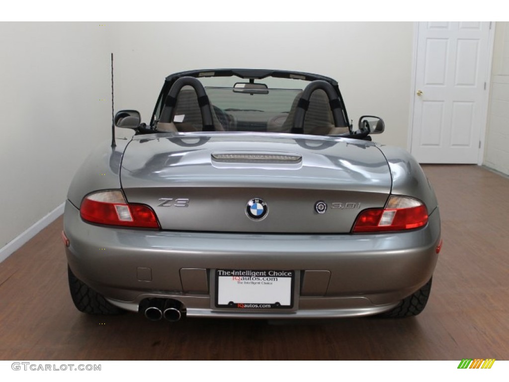 2001 Z3 3.0i Roadster - Steel Grey Metallic / Beige photo #14