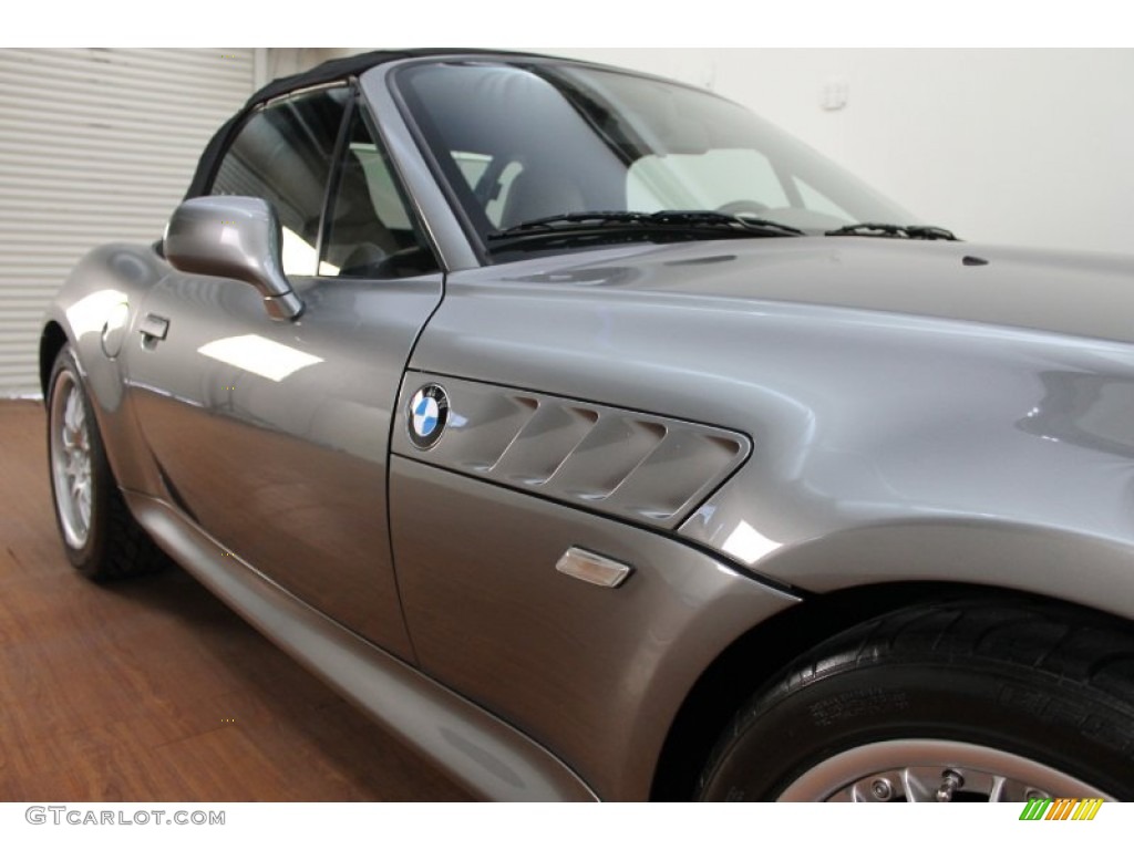 2001 Z3 3.0i Roadster - Steel Grey Metallic / Beige photo #15