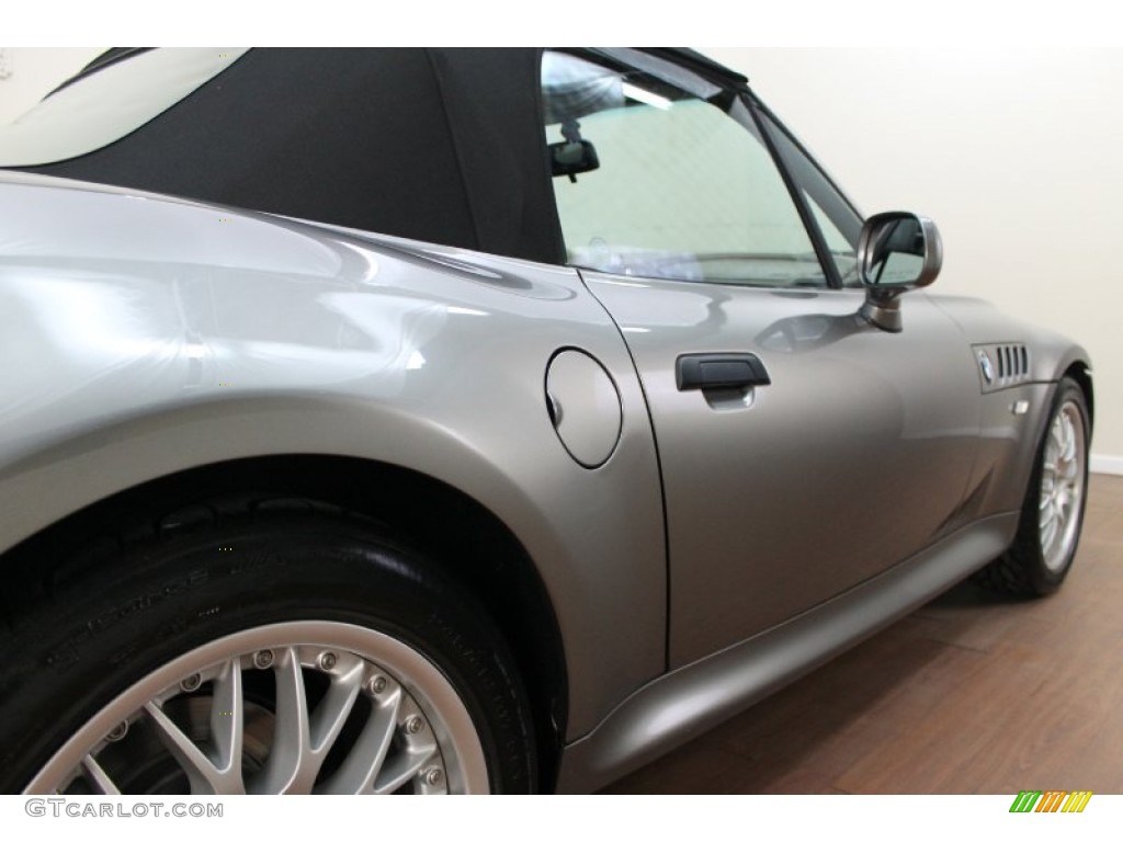 2001 Z3 3.0i Roadster - Steel Grey Metallic / Beige photo #18