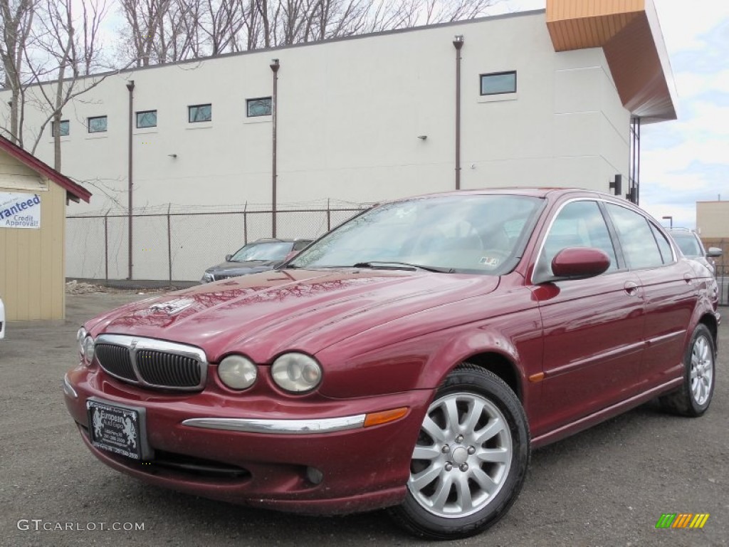 2003 X-Type 2.5 - Carnival Red Metallic / Ivory photo #1