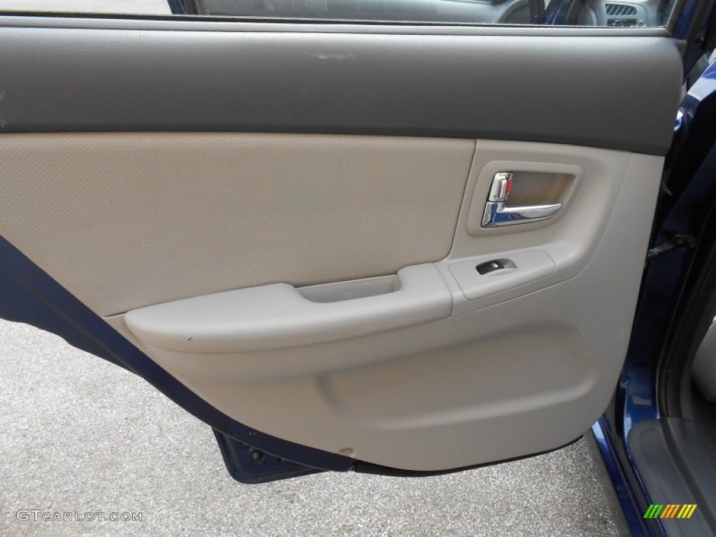 2009 Spectra EX Sedan - Deep Ocean Blue Metallic / Gray photo #22