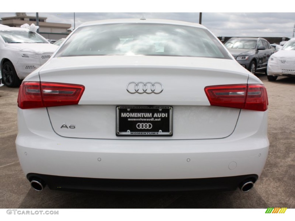 2013 A6 2.0T Sedan - Ibis White / Nougat Brown photo #7