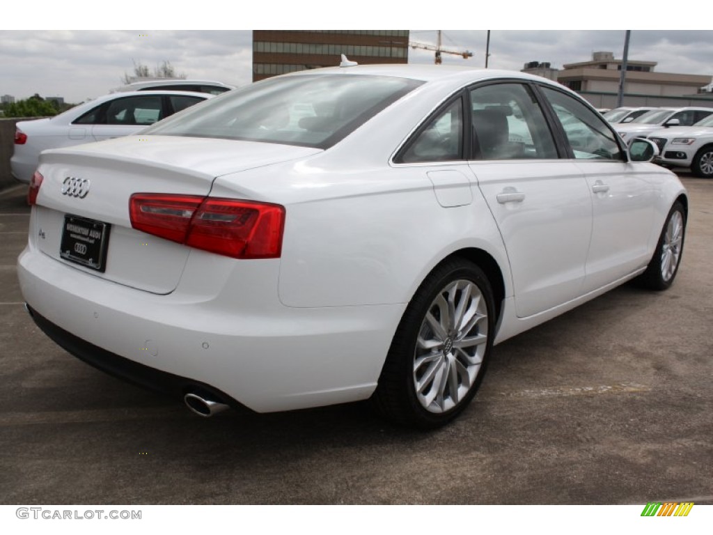 2013 A6 2.0T Sedan - Ibis White / Nougat Brown photo #8