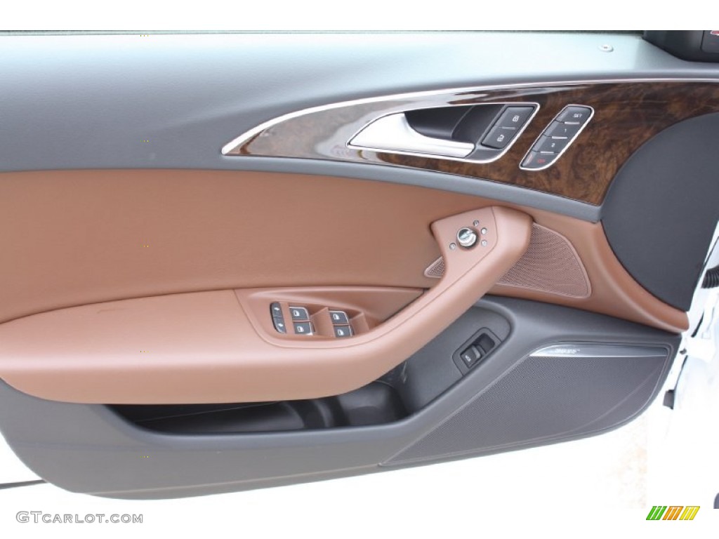 2013 A6 2.0T Sedan - Ibis White / Nougat Brown photo #11