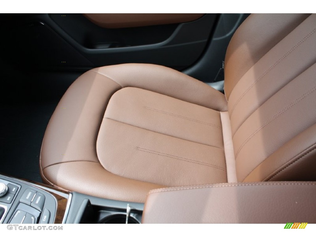 2013 A6 2.0T Sedan - Ibis White / Nougat Brown photo #16