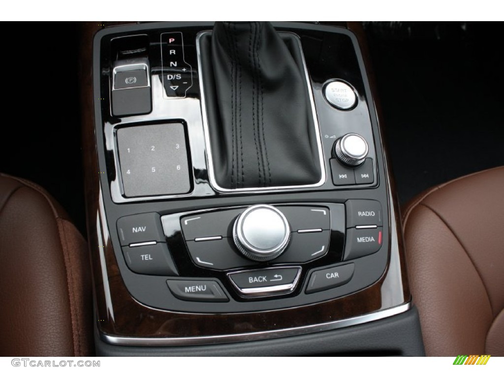 2013 A6 2.0T Sedan - Ibis White / Nougat Brown photo #25