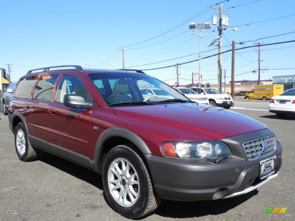 2004 XC70 AWD - Ruby Red Metallic / Beige/Light Sand photo #3
