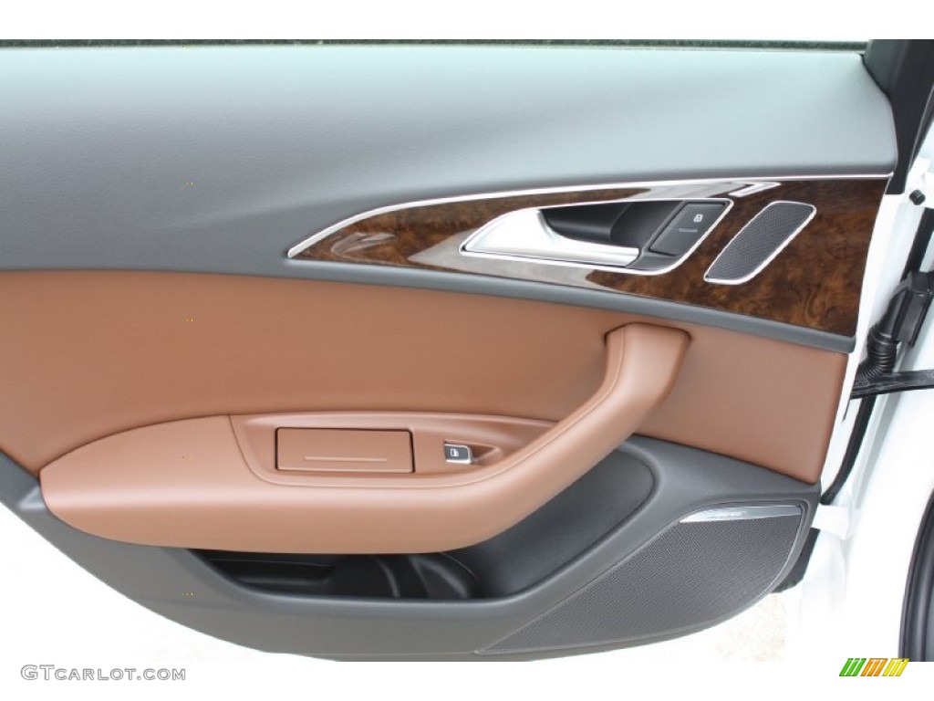 2013 A6 2.0T Sedan - Ibis White / Nougat Brown photo #34