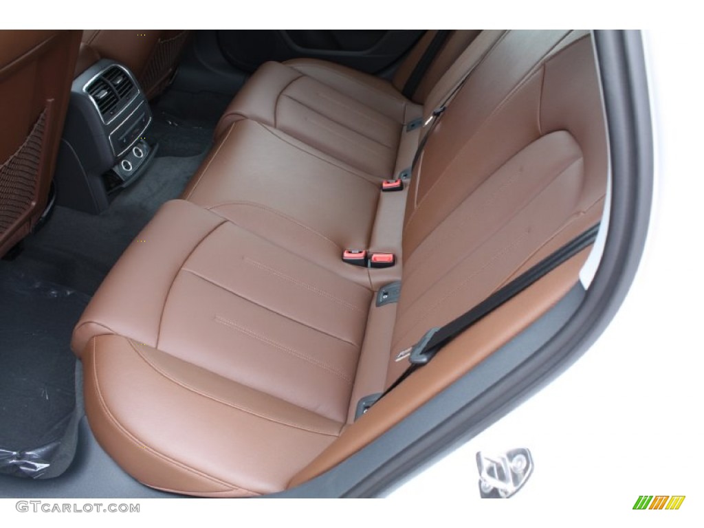 2013 A6 2.0T Sedan - Ibis White / Nougat Brown photo #36