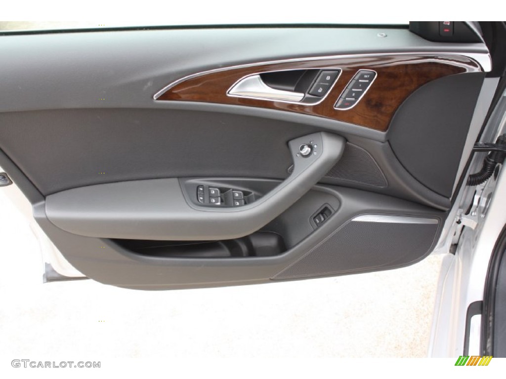 2013 Audi A6 2.0T Sedan Black Door Panel Photo #79108783