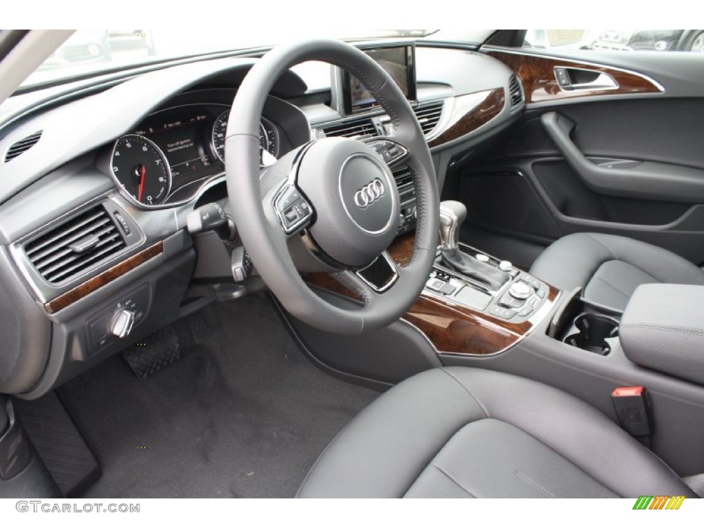 Black Interior 2013 Audi A6 2.0T Sedan Photo #79108803