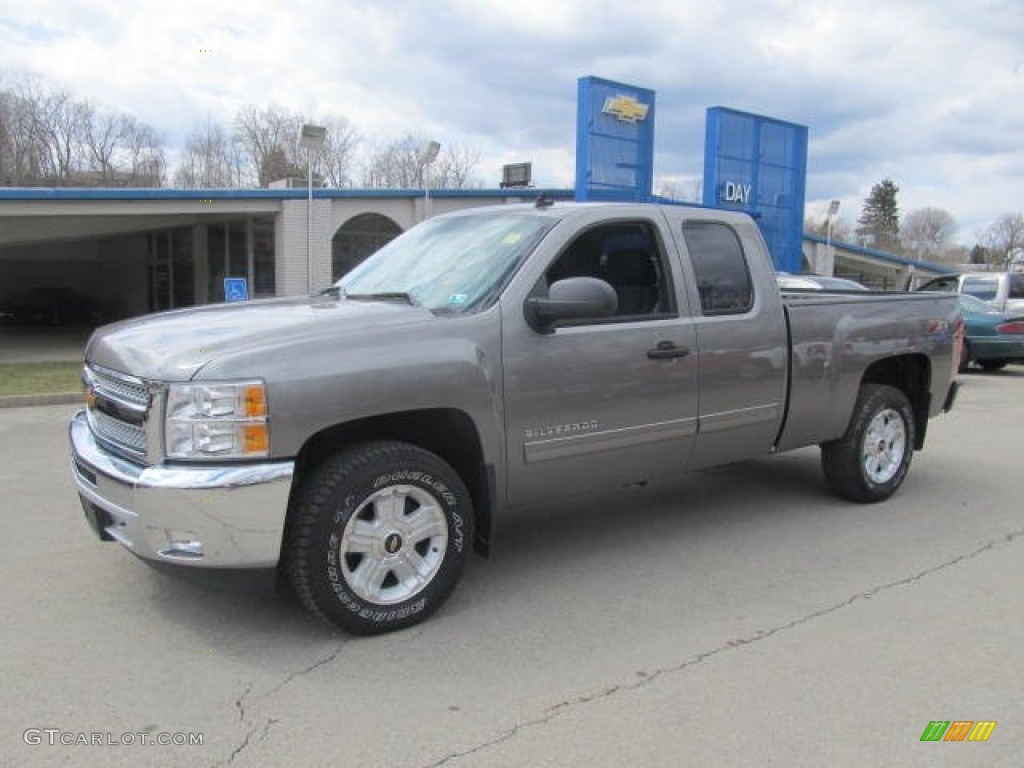 2013 Silverado 1500 LT Extended Cab 4x4 - Graystone Metallic / Ebony photo #1