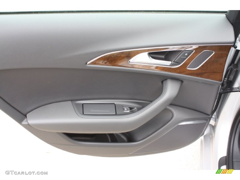 2013 Audi A6 2.0T Sedan Black Door Panel Photo #79109161