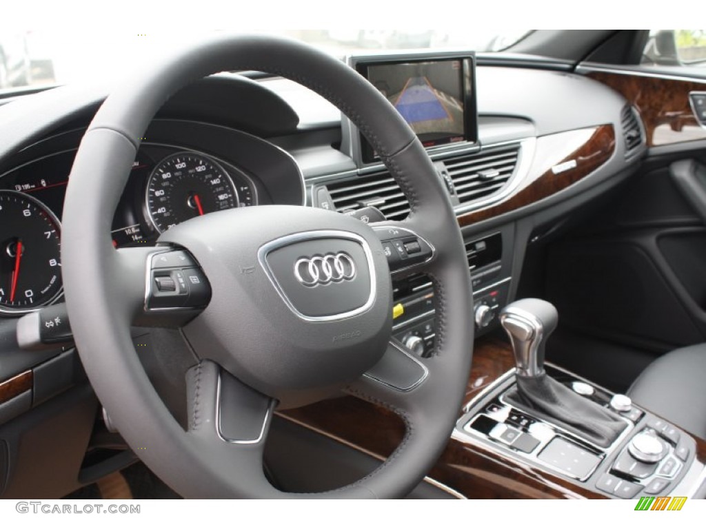 2013 Audi A6 3.0T quattro Sedan Black Dashboard Photo #79109564