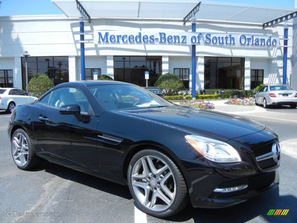 2013 SLK 250 Roadster - Black / Ash/Black photo #1