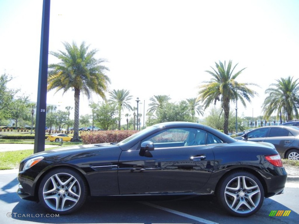 2013 SLK 250 Roadster - Black / Ash/Black photo #2