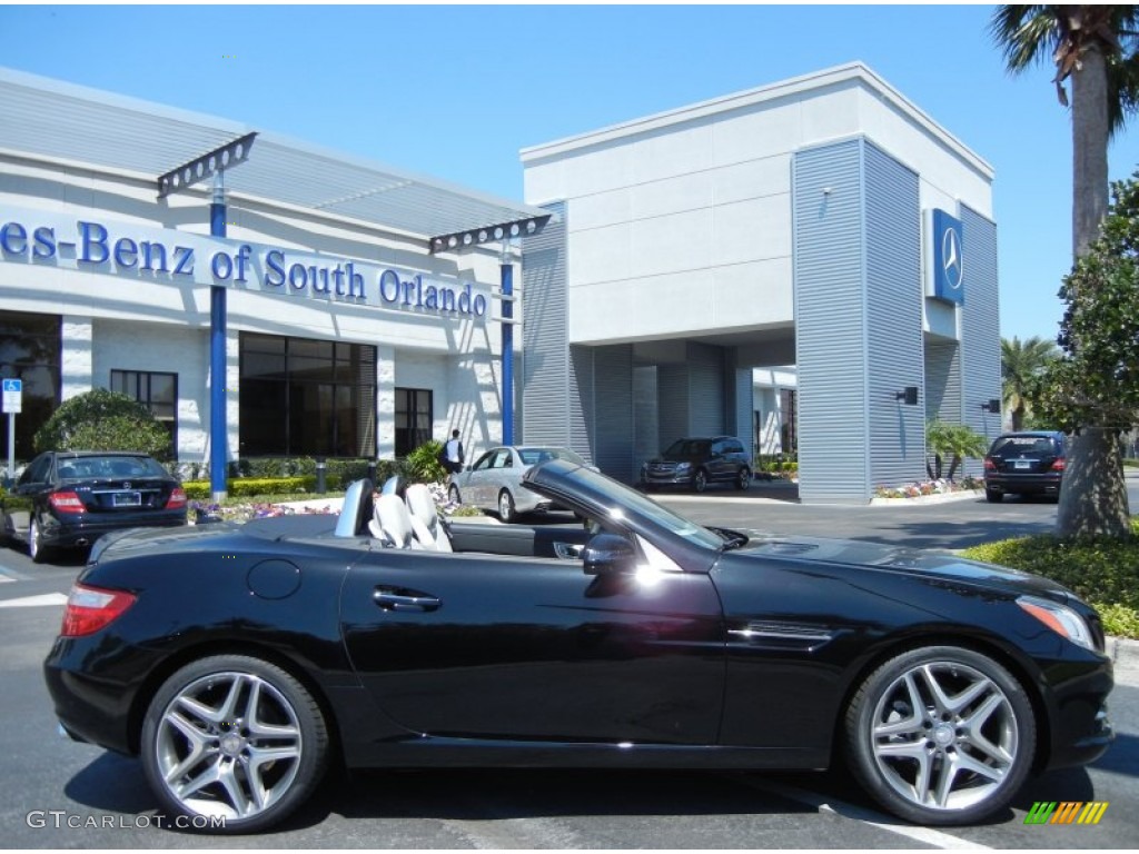 2013 SLK 250 Roadster - Black / Ash/Black photo #4