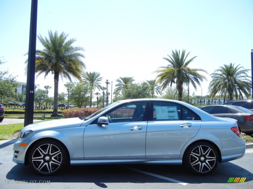 Diamond Silver Metallic 2013 Mercedes-Benz C 250 Sport Exterior Photo #79111351