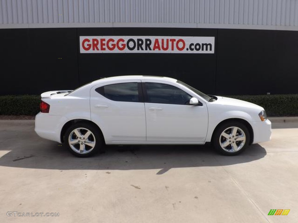 2013 Avenger SXT - New Bright White / Black/Light Frost Beige photo #3