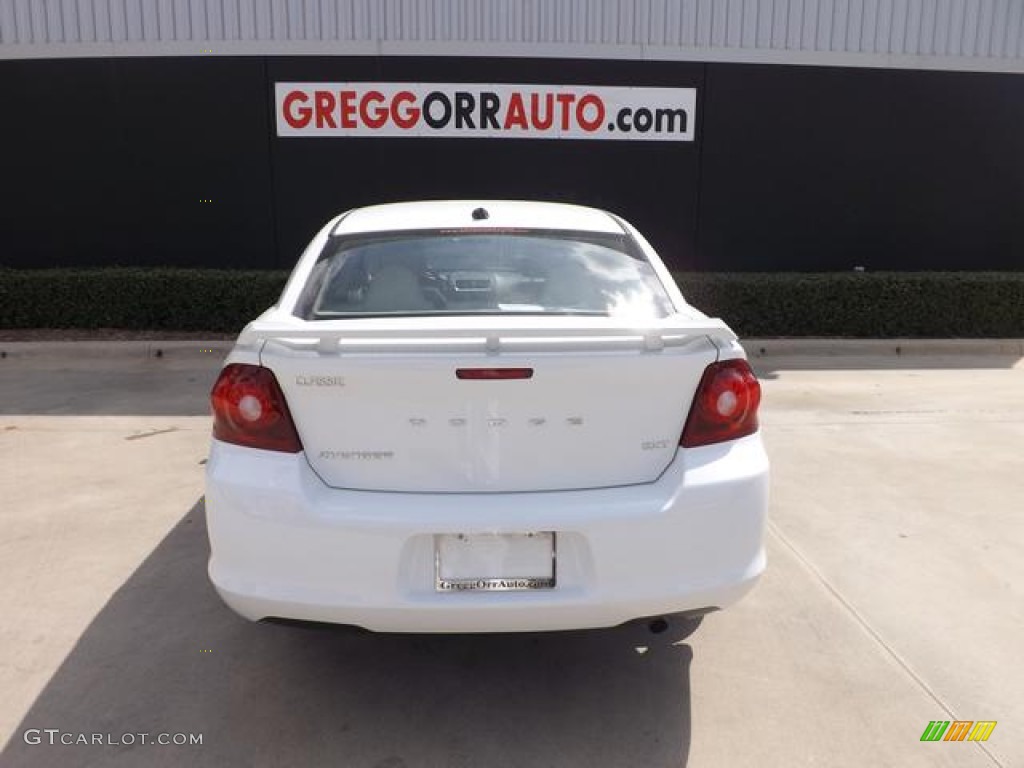 2013 Avenger SXT - New Bright White / Black/Light Frost Beige photo #6
