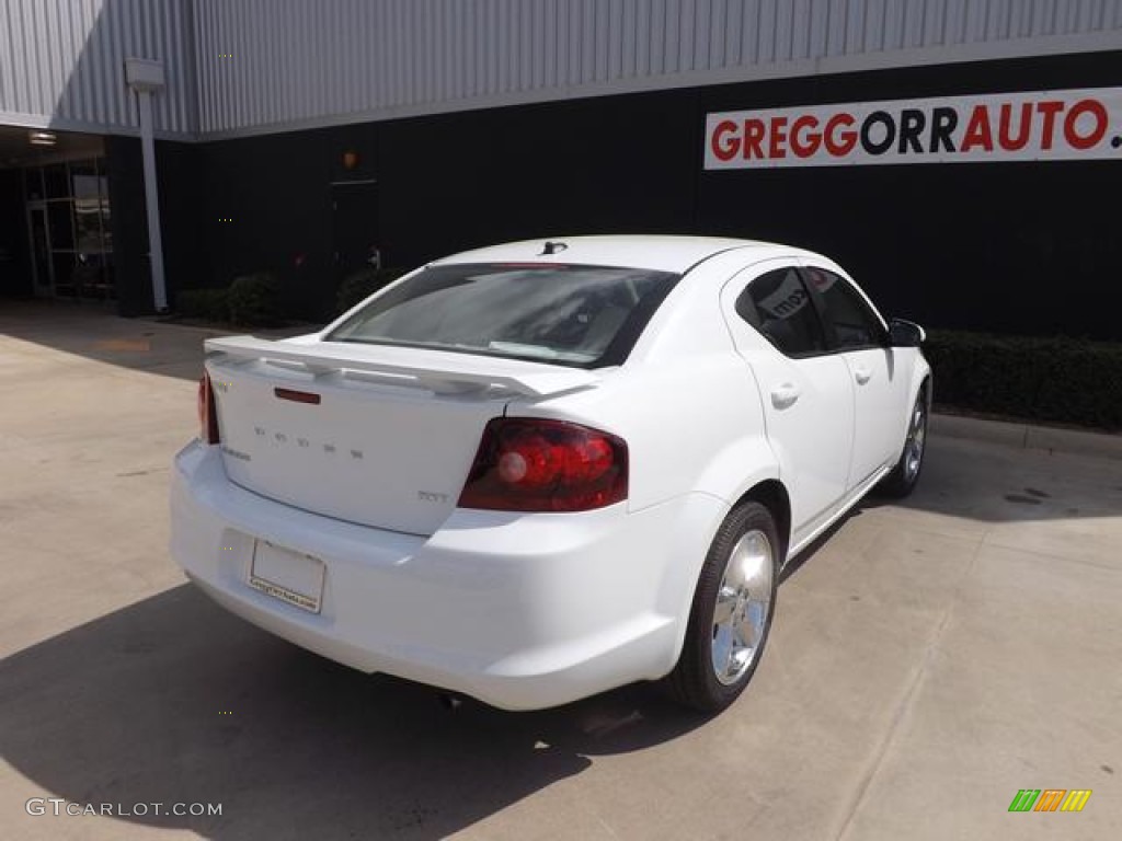 2013 Avenger SXT - New Bright White / Black/Light Frost Beige photo #7