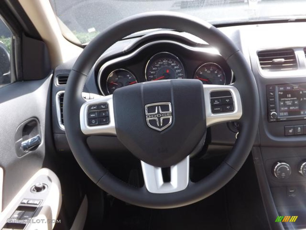 2013 Avenger SXT - New Bright White / Black/Light Frost Beige photo #16