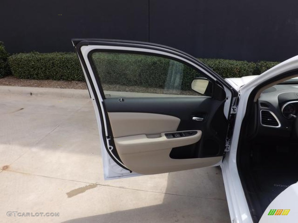 2013 Avenger SXT - New Bright White / Black/Light Frost Beige photo #28