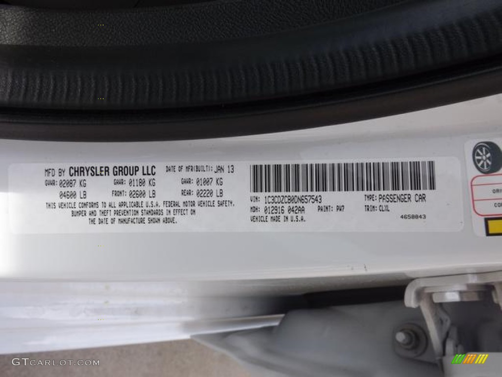 2013 Avenger SXT - New Bright White / Black/Light Frost Beige photo #32