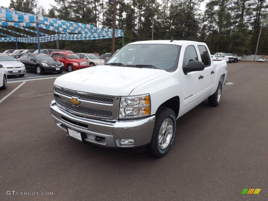 2013 Silverado 1500 LT Crew Cab 4x4 - Summit White / Ebony photo #1