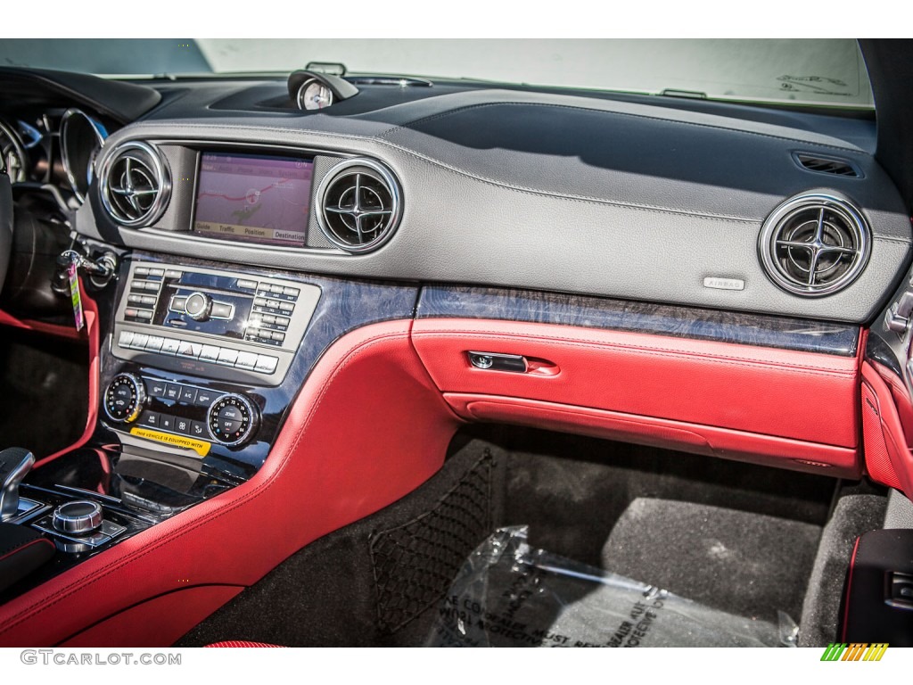 2013 Mercedes-Benz SL 550 Roadster Red/Black Dashboard Photo #79113788